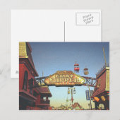 Schild des Giant Dipper Postkarte (Vorne/Hinten)