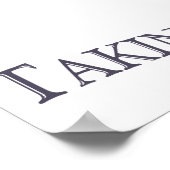 Schild des Glaubenplakats (Ecke)