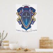 Schild des Glaubenplakats (Küche)