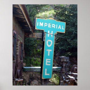 Schild des Imperial Hotels, Cripple Creek, Colorad