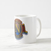 Schild des Nautilus-N durch David McCamant Kaffeetasse (VorderseiteRechts)