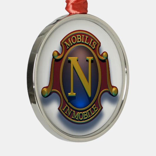 Schild des Nautilus-N durch David McCamant Ornament Aus Metall (Rechts)