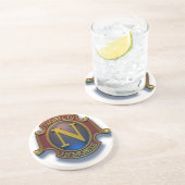 Schild des Nautilus-N durch David McCamant Untersetzer (Seite)