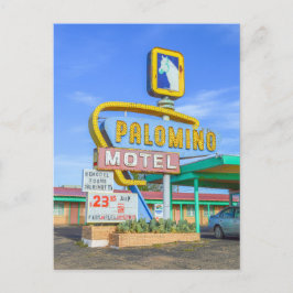 Schild des Palomino Motels, Route 66, Tucumcari, N Postkarte