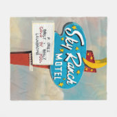 Schild des Sky Ranch Motels Fleecedecke (Vorderseite (Horizontal))