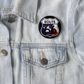 Schild des Texas-Flaggen-Weg-66 Button (Beispiel)