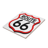 Schild des Weg-66 mit Rot u. Schatten Fliese (Seite)