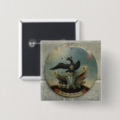 Schild eines preussischen Offiziers, 1764 Button (Vorne & Hinten)