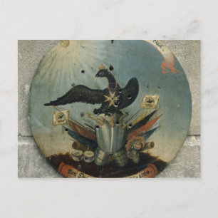 Schild eines preußischen Offiziers, 1764 Postkarte