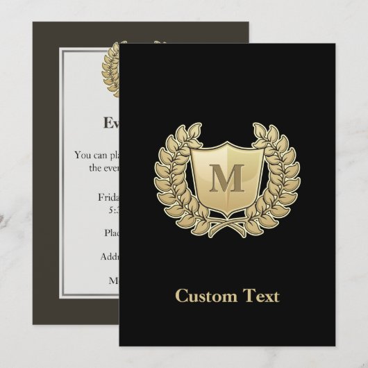 Schild Einladung (Vorne/Hinten)