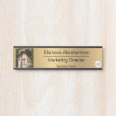 Schild für Bürotür - Gold Foto Bild (Vorderseite )