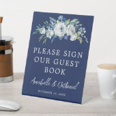 Schild für das blaue Blumenhorn-Gästebuch (In SItu)