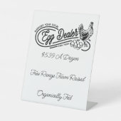 Schild für das örtliche Hühnereier (Vorderseite)