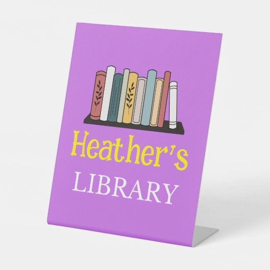 Schild für das Schild "Pedestal" - Bibliothek - Pe (Vorderseite)