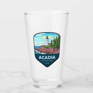 Schild für den Acadia National Park Glas