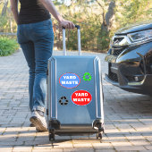 Schild für die Beseitigung von Abfällen - Recyceln Aufkleber (Koffer Insitu)