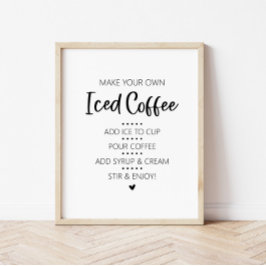 Schild für die Eiscafé-Bar
