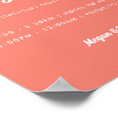 Schild für die Hochzeit der Koralle mit Minimal-Ro (Ecke)