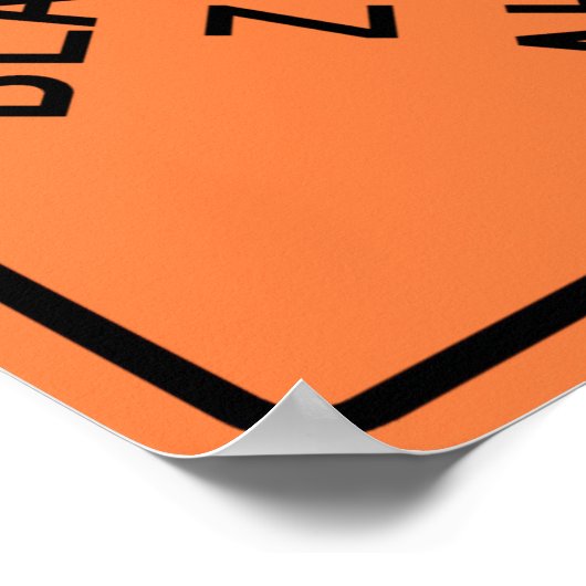 Schild für die Strahlzone an der Autobahn (Ecke)