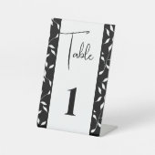 Schild für die Tischnummer-Karte (Vorderseite)
