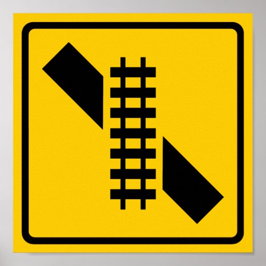 Schild für die überquerte Strecke (Vorne)