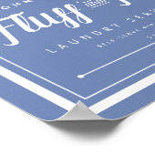 Schild für die Wäsche von Freien und Falten (Anpas (Ecke)