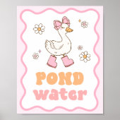Schild für Gänschen-Tisch am Teich (Vorne)