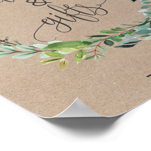 Schild für Krängungskarten und Geschenkgutscheine (Ecke)