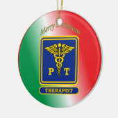 Schild für Physiotherapeuten Keramikornament (Links)