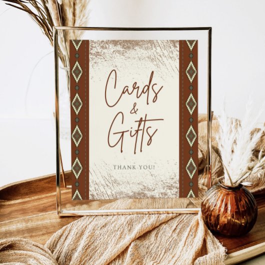 Schild für rustikale Visitenkarten und Geschenke v