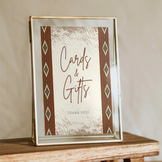 Schild für rustikale Visitenkarten und Geschenke v