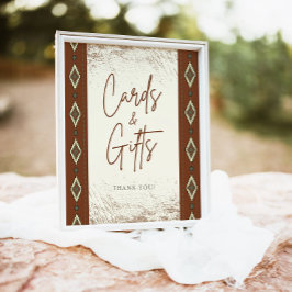 Schild für rustikale Visitenkarten und Geschenke v