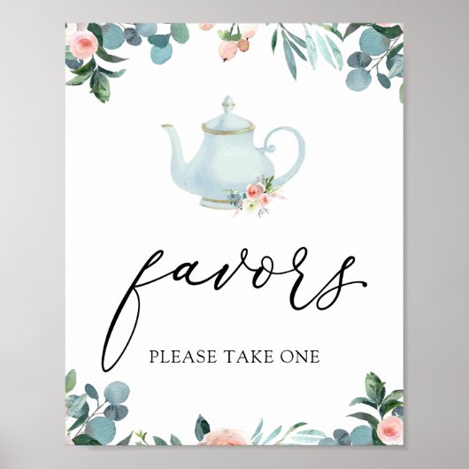 Schild für Teegeschenke (Vorne)