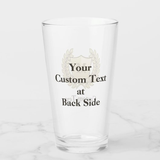 Schild Glas (Rückseite)