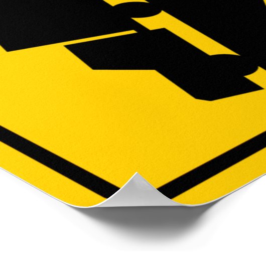 Schild "Hill" oder "Steep Grade" (Ecke)