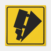 Schild "Hill" oder "Steep Grade" Magnet (Vorne)