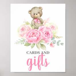 Schild "Karten und Geschenke Bären"