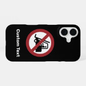 Schild Keine Gabelstapler iPhone 16 Hülle (Rückseite (Horizontal))