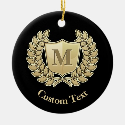 Schild Keramik Ornament (Vorne)