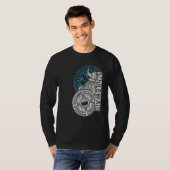 Schild Maiden Warrior Valhalla Norse Compass Vikin T-Shirt (Vorne ganz)