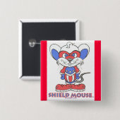 SCHILD-MAUSAbzeichen Button (Vorne & Hinten)