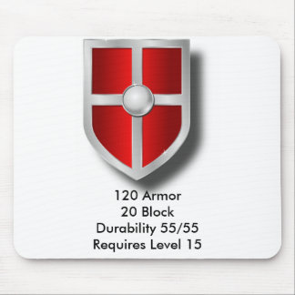 Schild-Mausunterlage Mousepad