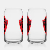 Schild mit anpassbaren Rittern Dosenglas (Links)