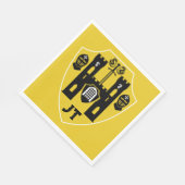 Schild mit anpassbaren Rittern Serviette (Ecke)