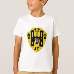 Schild mit anpassbaren Rittern T-Shirt