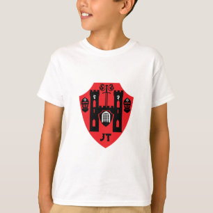 Schild mit anpassbaren Rittern T-Shirt