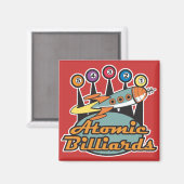 Schild mit atomaren Rückgrat Magnet (Vorderseite/Rückseite)