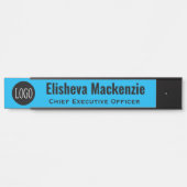 Schild mit dem Namen des Blue Office-Türschilds fü (Vorderseite )