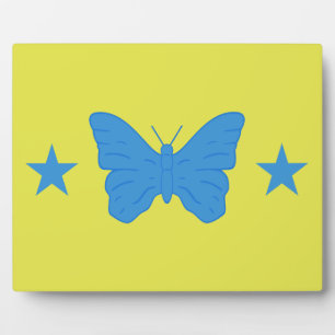 Schild mit der Flagge von Bady Bassitt Fotoplatte