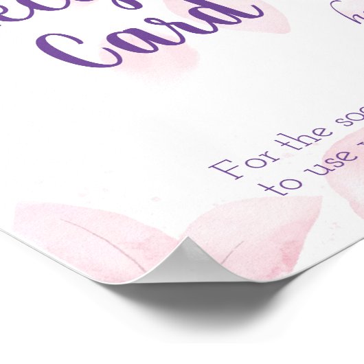 Schild mit der Rezeptionskarte platzieren (Ecke)